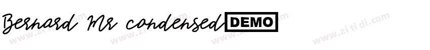 Bernard Mr condensed字体转换